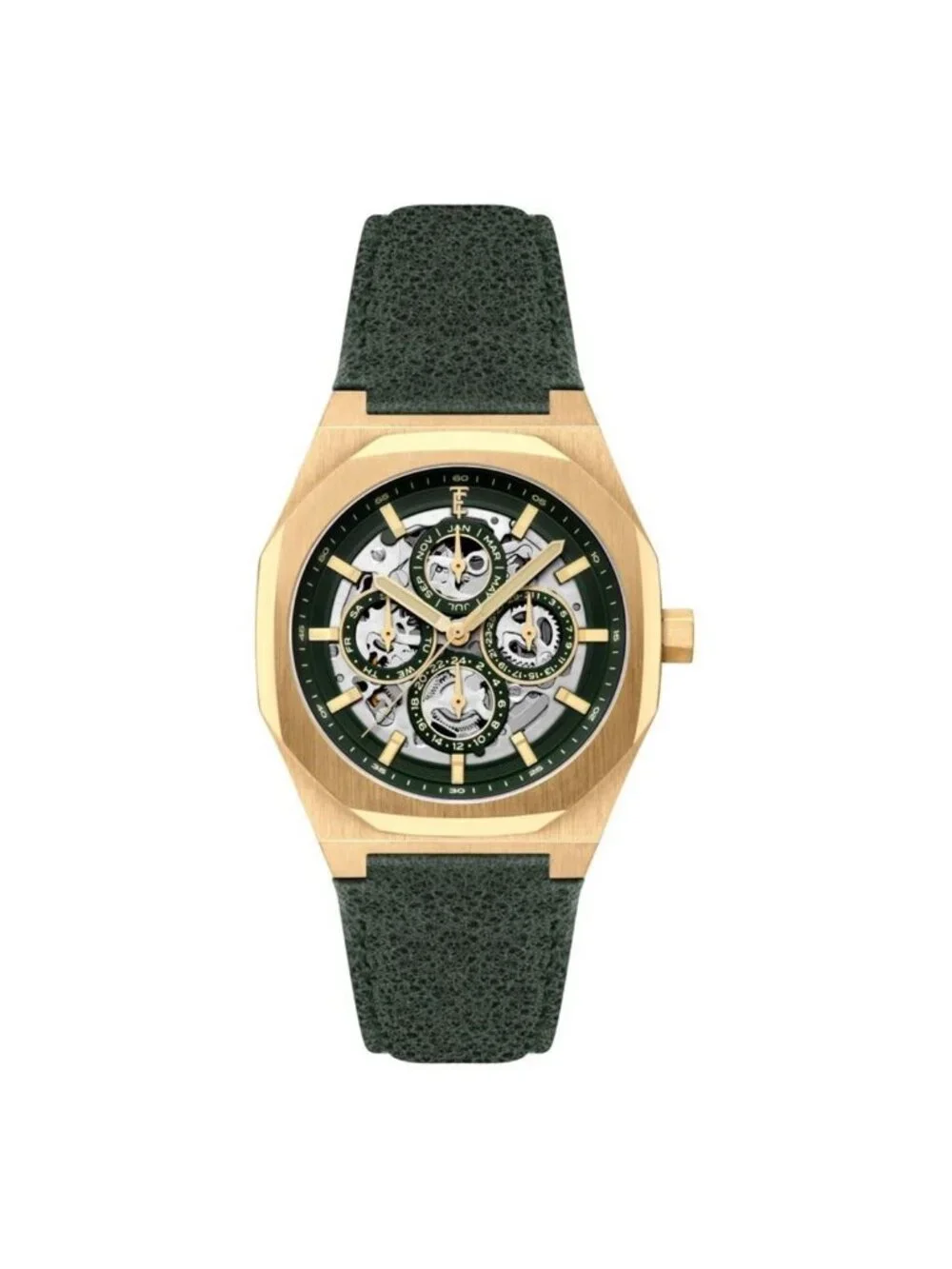 NWT Thomas Earnshaw Drake Triple Calendar Green Dial Men's Watch